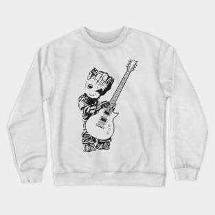 Baby Groot guitar electric Crewneck Sweatshirt